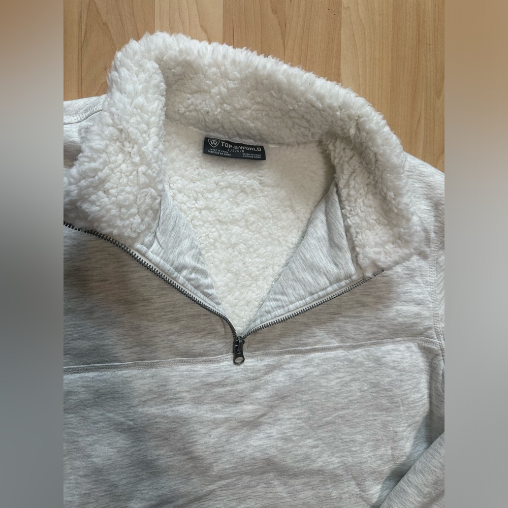 Fleece Quarter-Zip Pullover Fully Lined Fleece - image 7